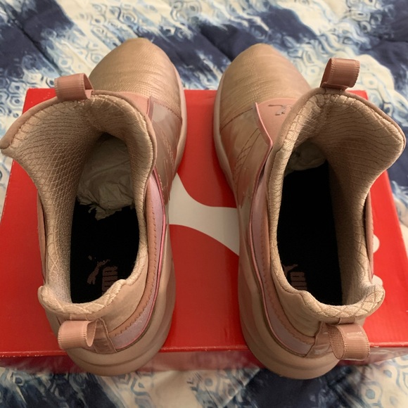 Rose Gold Puma Trainers - Picture 3 of 11